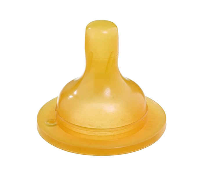 Bebe Confort 3102207000 2 Pieces Rubber Maternity Wide-Based Teats - Size 3, Yellow - Zoom Image