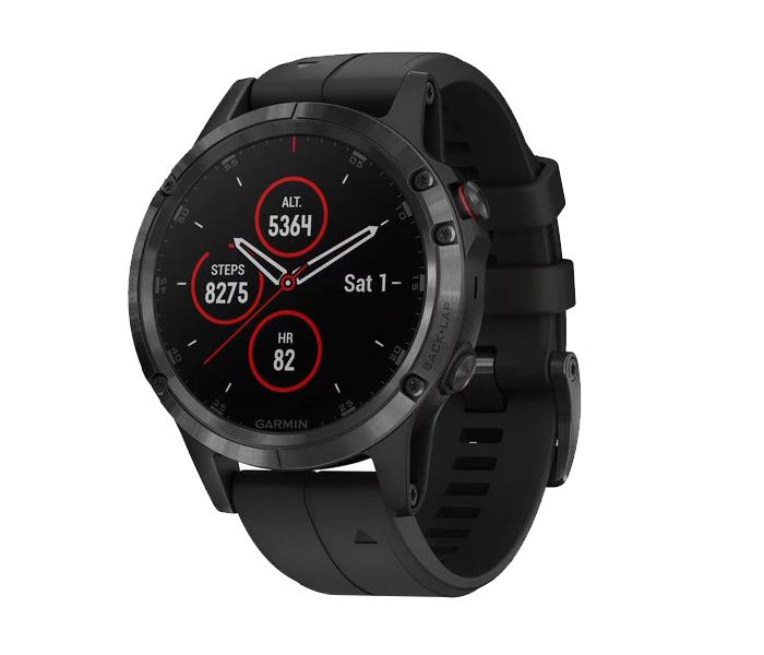 Garmin 010-01988-01 Fenix 5 Plus Smartwatch - Sapphire Black with Black Band - Zoom Image 9