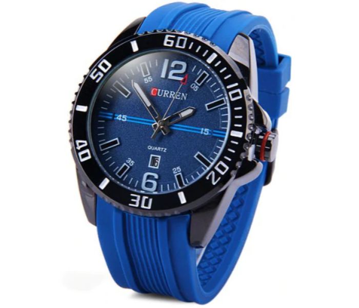 Curren 8178 Analog Quartz Watch For Men Blue - Zoom Image 1