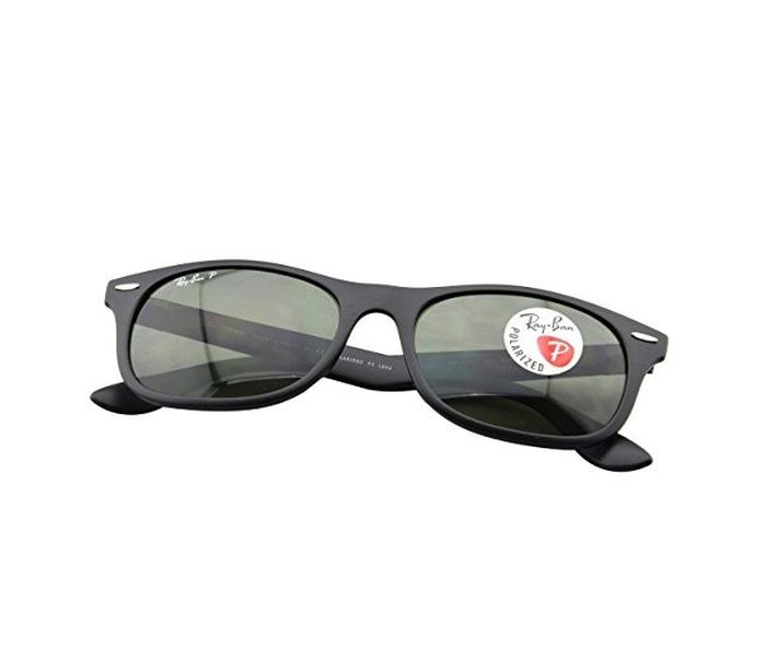 Ray-Ban 0RB4207 601S9A Wayfarer Matte Black Frame & Green Gradient Flash Mirrored Sunglasses for Unisex - Zoom Image 2