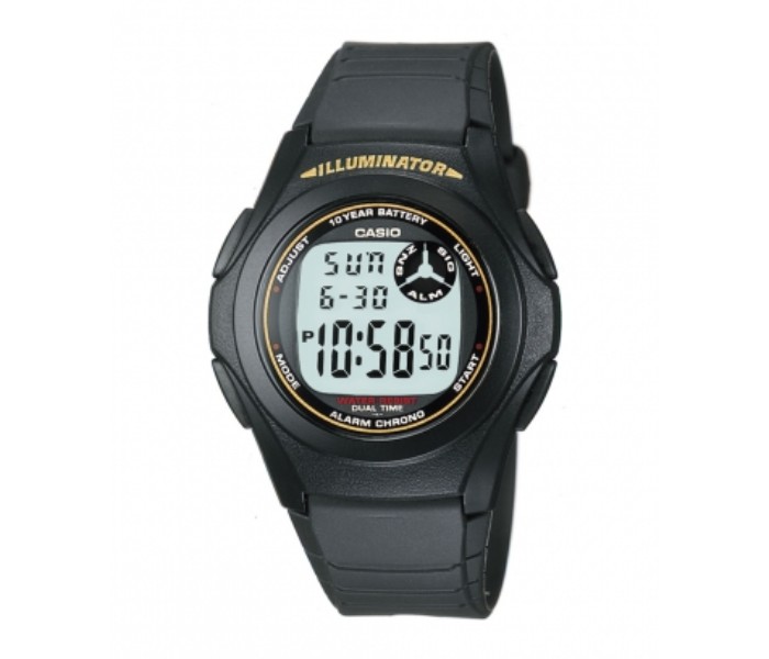 Casio F-200W-9ADF Mens Digital Watch Black - Zoom Image 4