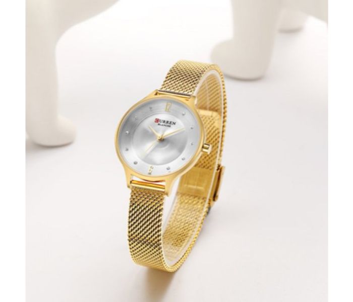 Curren 9036 Analog Quartz Watch For Women Gold - Zoom Image 2