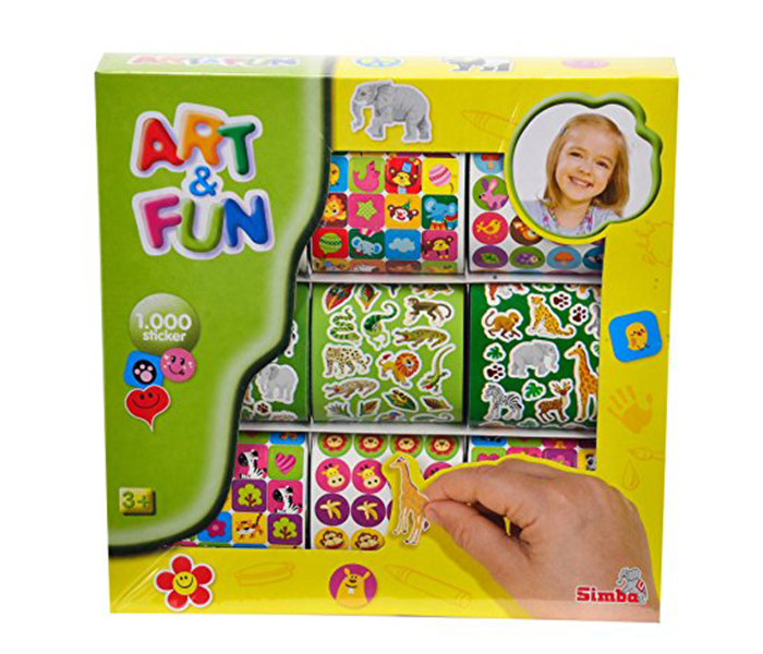 Simba 6304563 Art & Fun 1000 Animal Sticker with 2 Assortment Set - Zoom Image 2