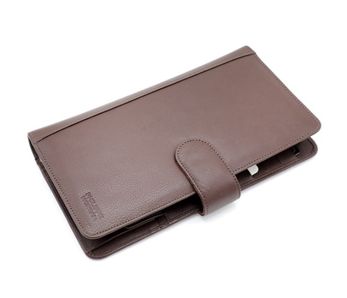 Philippe Morgan PP450 Unisex Leather Passport Wallet Brown - Zoom Image 1