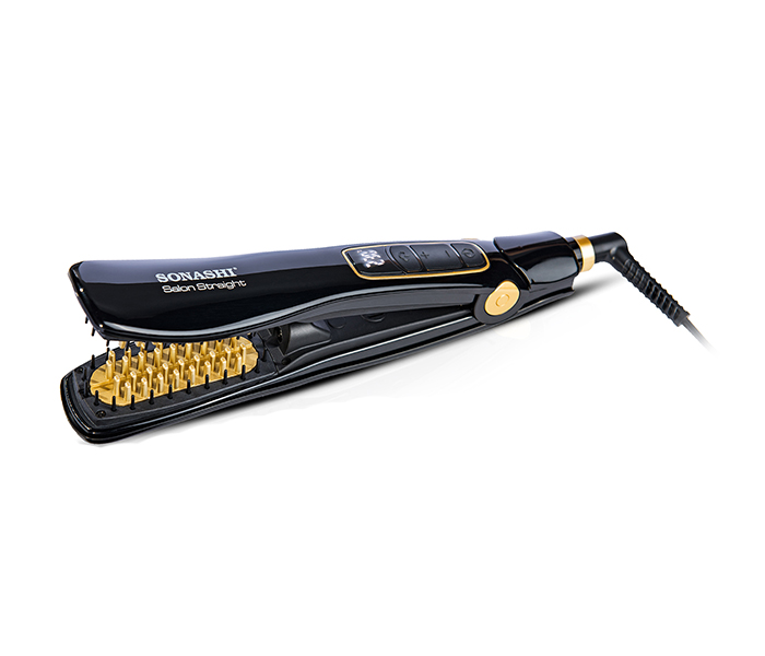 Sonashi SHS-2070SB Salon Straight with Steam Hair Straightener, Black - Zoom Image 4