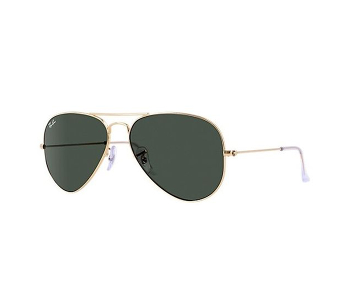 Ray-Ban 0RB3026 L2846 Aviator Gold Frame & Green Mirrored Sunglasses for Unisex - Zoom Image