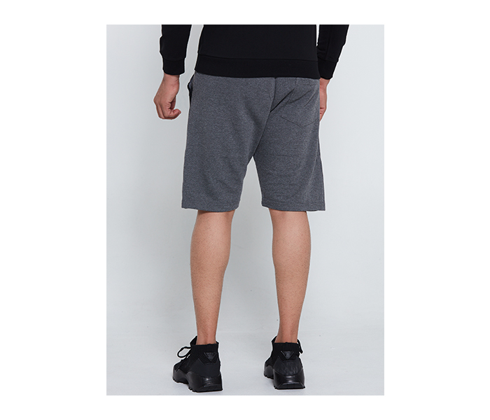 Lynk LY10022 Sports Style Solid Cottonshort For Men XXL - Grey - Zoom Image 2