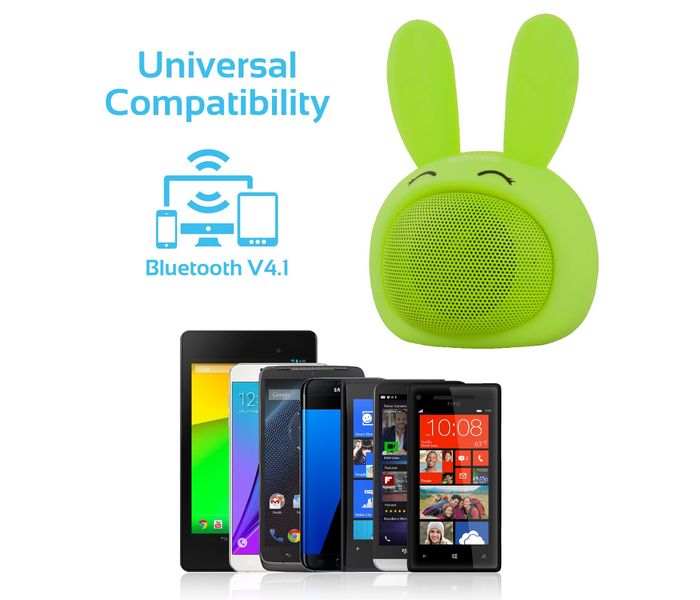 Promate Bunny Mini High Definition Wireless Bunny Speaker - Green - Zoom Image 6