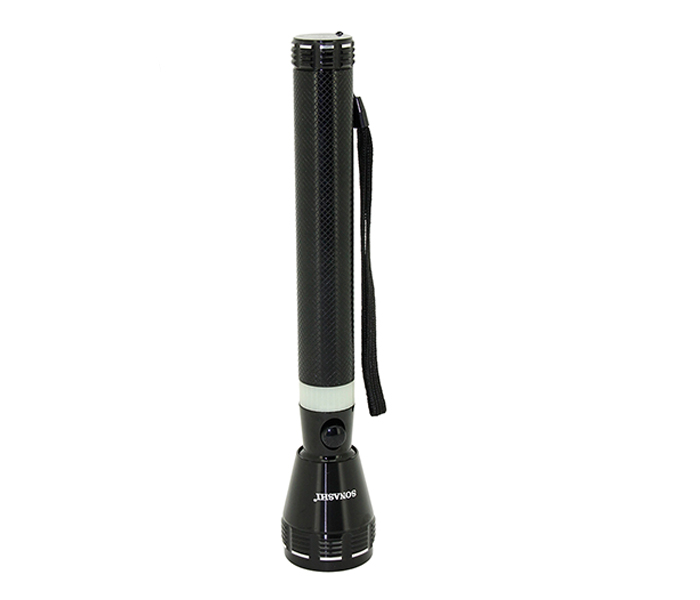 Sonashi SLT-382 Rechargeable LED Torch with Unbreakeable Glass - Black - Zoom Image 1