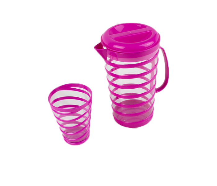 DND DDPR13700 Spiral Jug With 4 Glass - Violet - Zoom Image 2