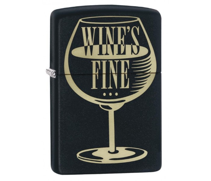 Zippo 29611 218 Wine's Fine Design Lighter Black - Zoom Image 3