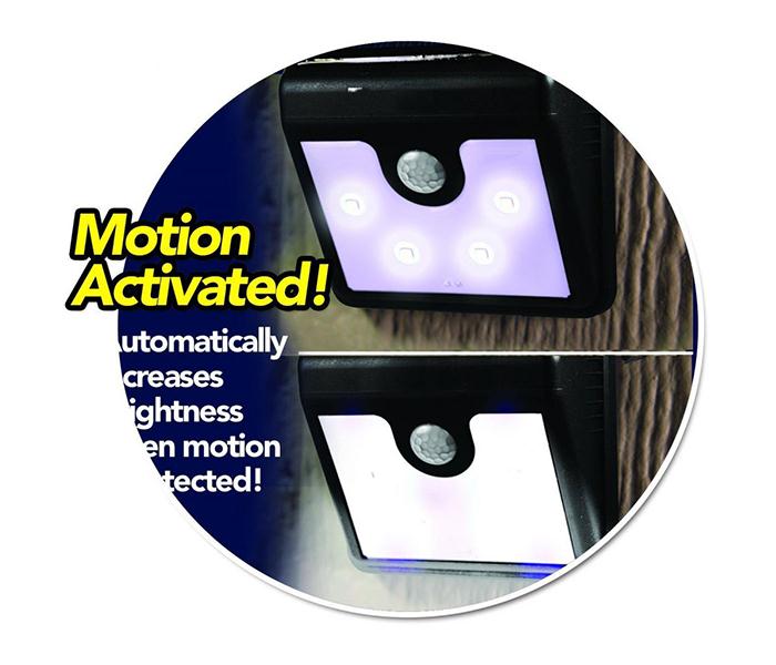 Ever Brite Motion Activated LED Solar Light - Black - Zoom Image 4