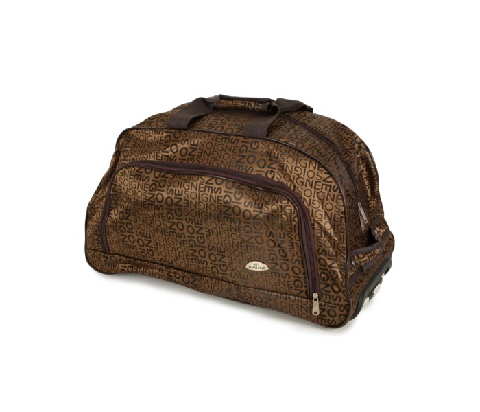 2 in1 Oxford Multi Function Large Rolling Duffel Bag 32985 Brown - Zoom Image 4