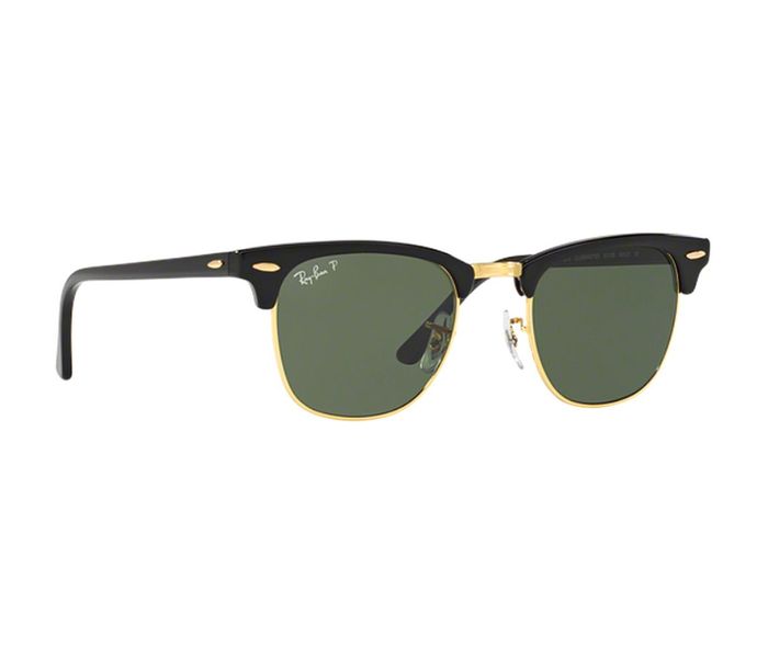 Ray-Ban RB3016W036549 Oval Black Frame & Green Classic Mirrored Sunglasses for Unisex - Zoom Image 1