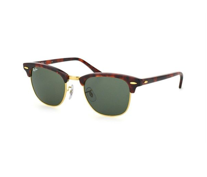 Ray-Ban RB3016W036651 Square Tortoise Frame & Green Classic Mirrored Sunglasses for Unisex - Zoom Image 2