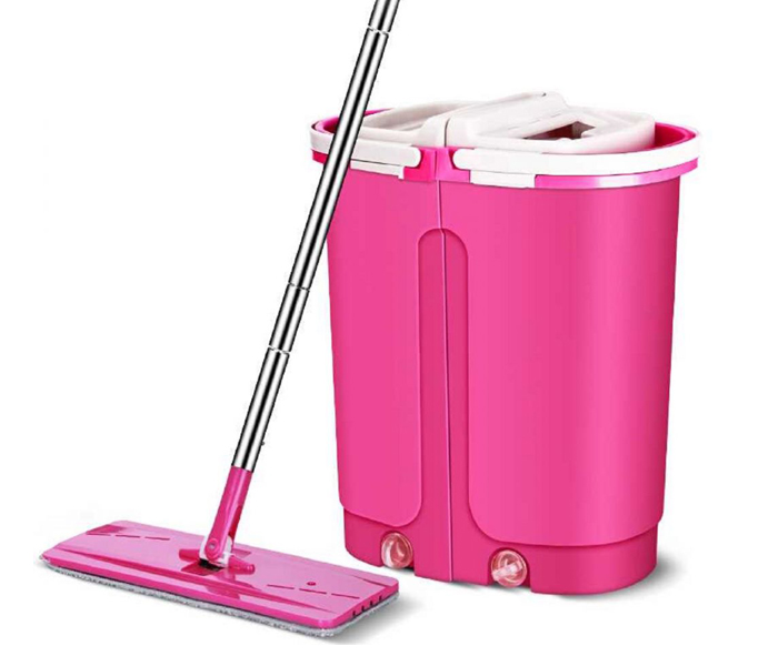 Home Concept 2018-032 Self Clean Magic Flat Mop With Light Bucket - Pink - Zoom Image 5