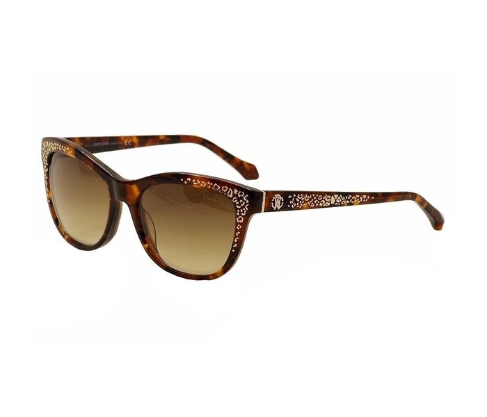 Roberto Cavalli Tsze 991S 52G Cat Eye Havana Frame & Brown Gradient Mirrored Sunglasses for Women - Zoom Image 6