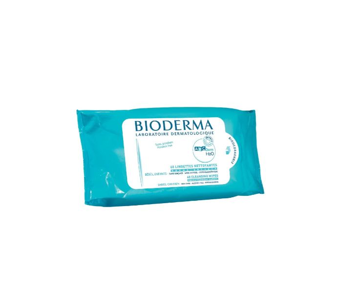 Bioderma N11304921A ABCDerm H2O Cleansing Wipes 60 Count - Zoom Image