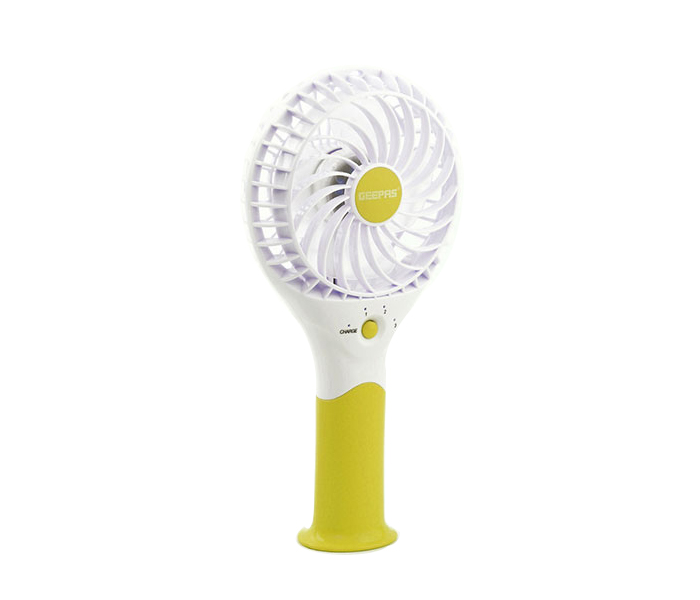 Geepas GF9617 7 Watts ABS Rechargeable Mini Fan - Green - Zoom Image 3