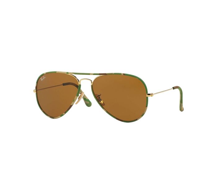 Ray-Ban RB3025JM 169 Aviator Multi Color Frame & Brown Mirrored Sunglasses for Unisex - Zoom Image 2