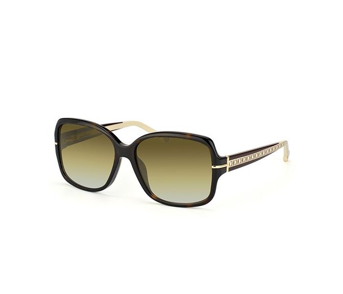 Carolina Herrera SHE5740722 Round Brown Frame & Gradent Brown Mirrored Sunglasses for Women - Zoom Image 1