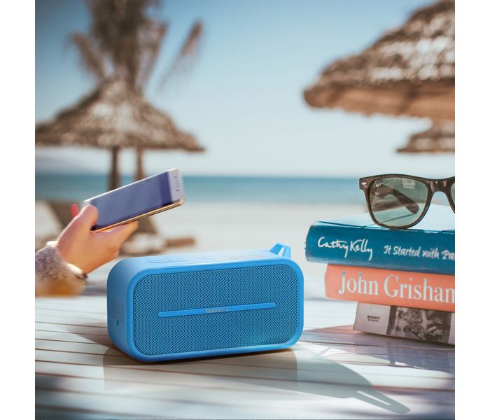 Promate Rustic-2 Portable IPX5 Water-Resistant Wireless Speaker - Blue - Zoom Image 5