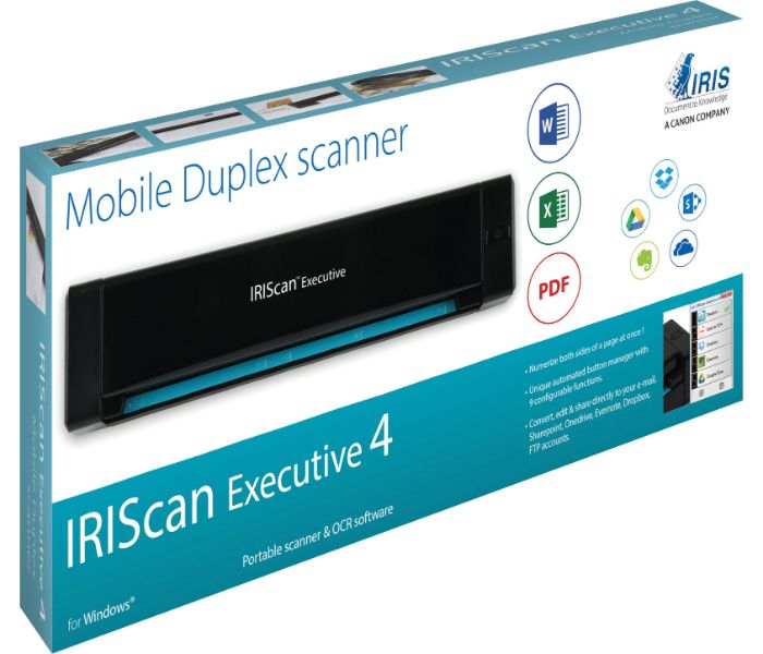 IRIS 458737 Scan Executive 4 Duplex Portable Scanner Black - Zoom Image 1