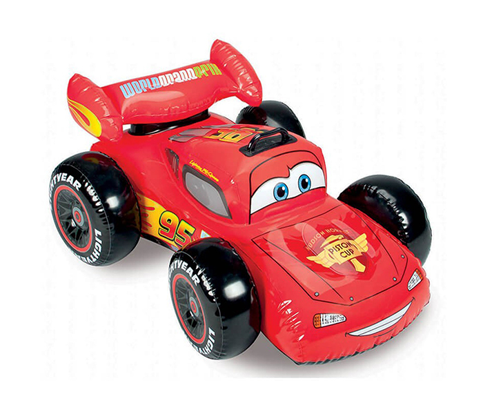 Intex ZX-58576 Cars Ride-On Floating Raft - Red - Zoom Image 2