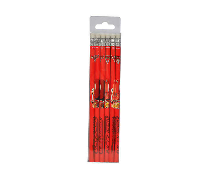 Cars S4-CFRD07407 Flash 12 Pieces Wooden Pencil - Red - Zoom Image