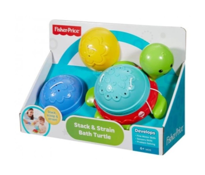 Fisher Price DHW16 Stack and Strain Bath Turtle Assorted - Zoom Image 1