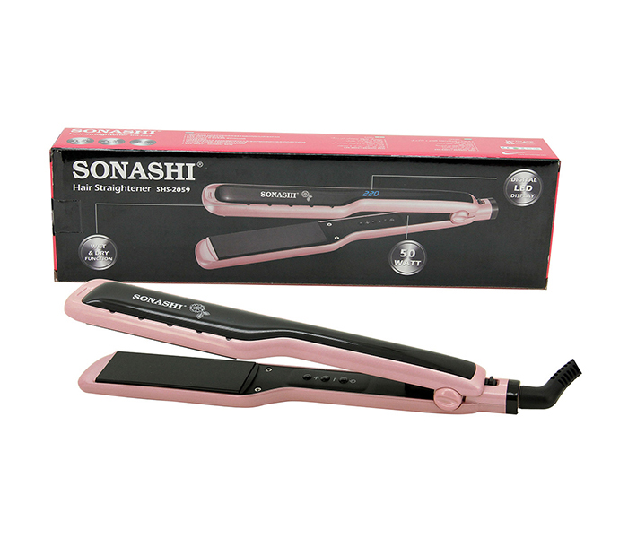 Sonashi SHS-2059 Ceramic Wet & Dry Function Hair Straightener, Rose Gold - Zoom Image 3