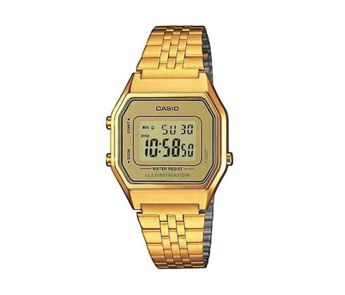 Casio LA680WG-1BDF Womens Digital Watch Gold - Zoom Image