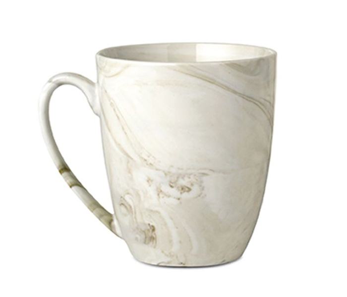 Royalford RF9249 13oz New Bone Marble Mug - White - Zoom Image