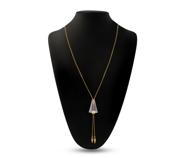 Milano 138258-01 Pendant Drop Design Zircon Necklace 18kt Gold Plated - Zoom Image 2