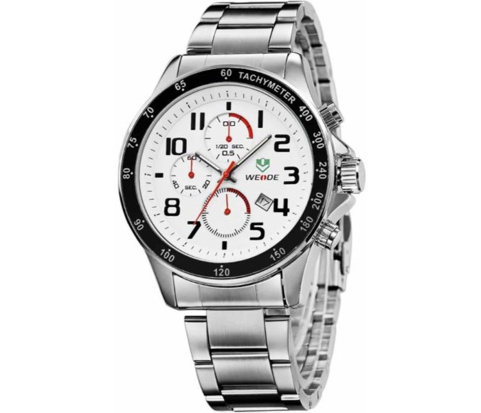 Weide WH 3308MB Mens Analog and Complete Calendar Watch Silver - Zoom Image 4