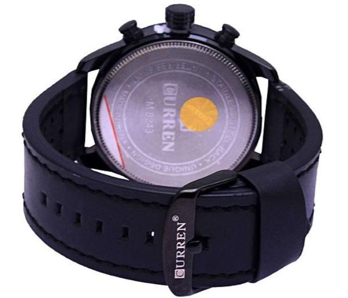 Curren 8243 Quartz Watch For Men Black and Red - Zoom Image 2