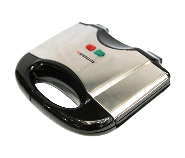 BM Satellite BM-7098 2 Slice Sandwich Maker - Black & Silver - Zoom Image 1