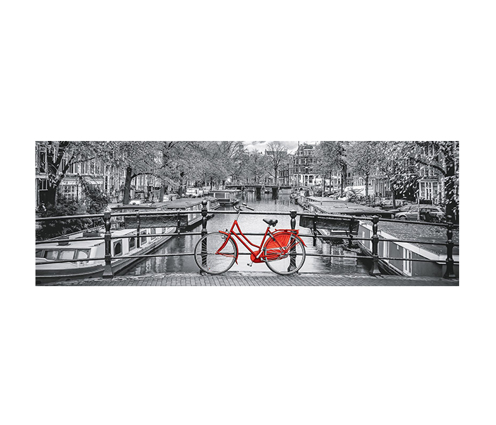 Clementoni 39440 High Quality Collection Panorama Amsterdam Bicycle Adult Puzzle - 1000 Pieces - Zoom Image 1