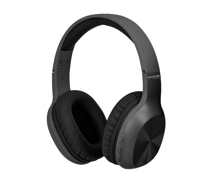 Promate Symphony Hi-Fi On-Ear Wireless Headset with Passive Noise Cancellation, Black - Zoom Image 7