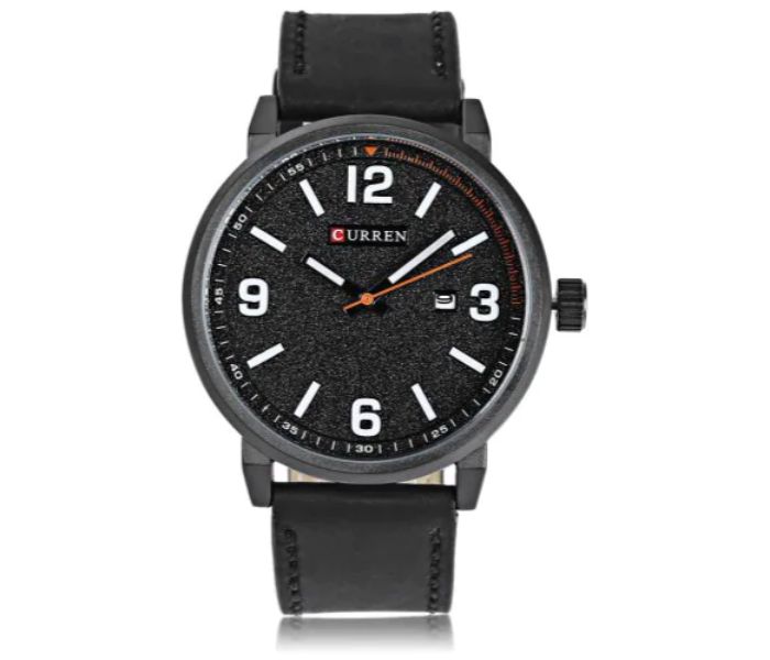 Curren 8218 Quartz Watch For Men Black - Zoom Image 2