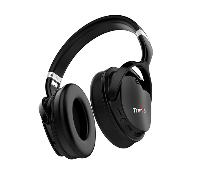 Trands TR-VT-H118 Wireless Bluetooth ANC Stereo Headset - Black - Zoom Image 2