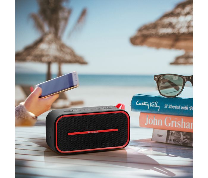 Promate Rustic-2 Portable IPX5 Water-Resistant Wireless Speaker - Black - Zoom Image 5