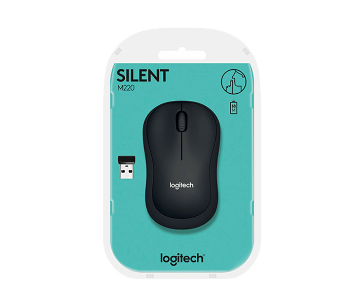 Logitech 910-004878 M220 Silent 2.4GHz Wireless Mouse - Charcoal - Zoom Image 4