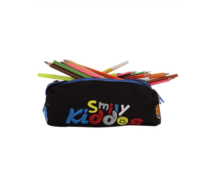 Smily Kiddos SK11003054 Twin Zipper Pencil Pouch - Black - Zoom Image 3