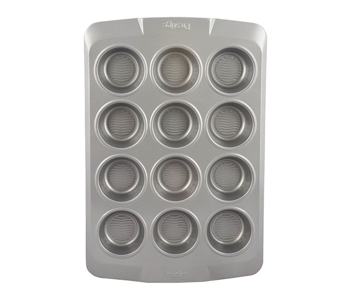 Prestige PR57983 12-Cup Bakeware Muffin Pan with Bottom Design - Grey - Zoom Image 4