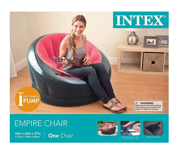 Intex ZX-68581 Lounging Empire Chair - Pink - Zoom Image 1