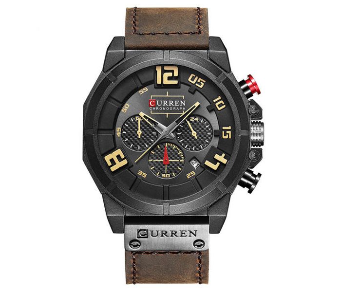 Curren 8287 Chronograph Watch For Men Black - Zoom Image