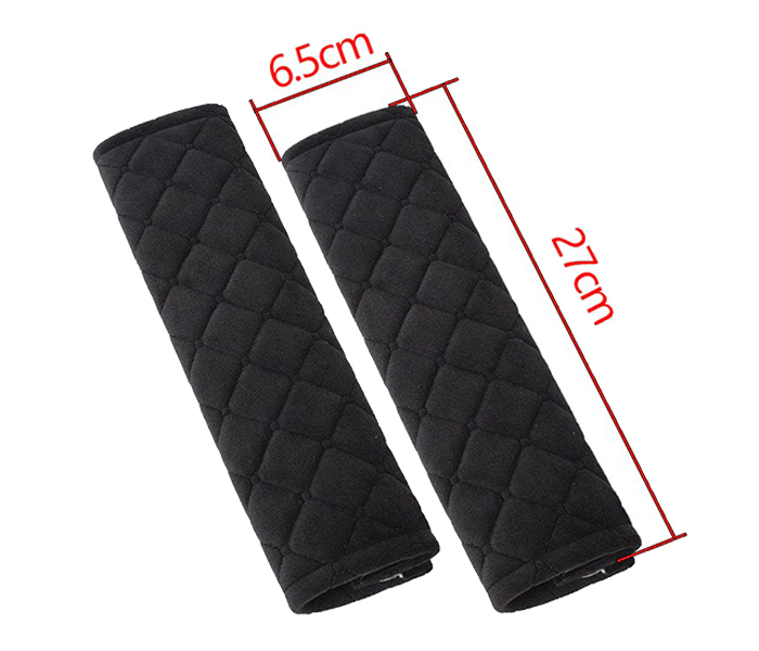 3XR Car Seat Belt Shoulders Pads Covers - Black - Zoom Image 3