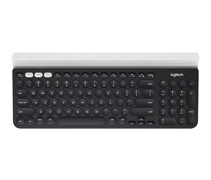 Logitech 920-008042 K780 Multi-Device Wireless Keyboard - Grey & White - Zoom Image 4