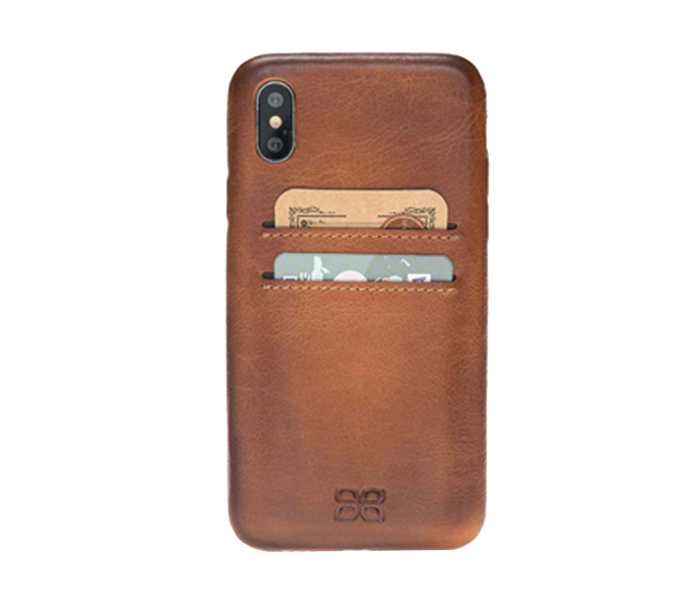 Bouletta UJ-CC-RST2EF Genuine Leather Case with Slots for Apple iPhone X & XS - Brown - Zoom Image